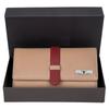 Danny Beige/Red Leather Wallet for Women