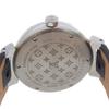 Louis Vuitton Tambour Watches Q1311 BrownDial Stainless Steel/leather Quartz Analog Display Unisex Used