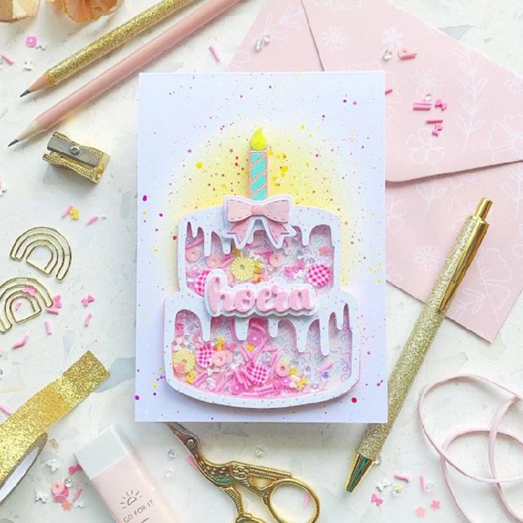 Carbon Steel Cutting Die Ice Cream/2-layer Cake Metal Die Cuts Stencils Template