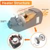 5-8KW Air Diesel Parking Heater Combustion Chamber With Combustor Gasket 12V For Car Truck VAN Camper Heater Accessories
