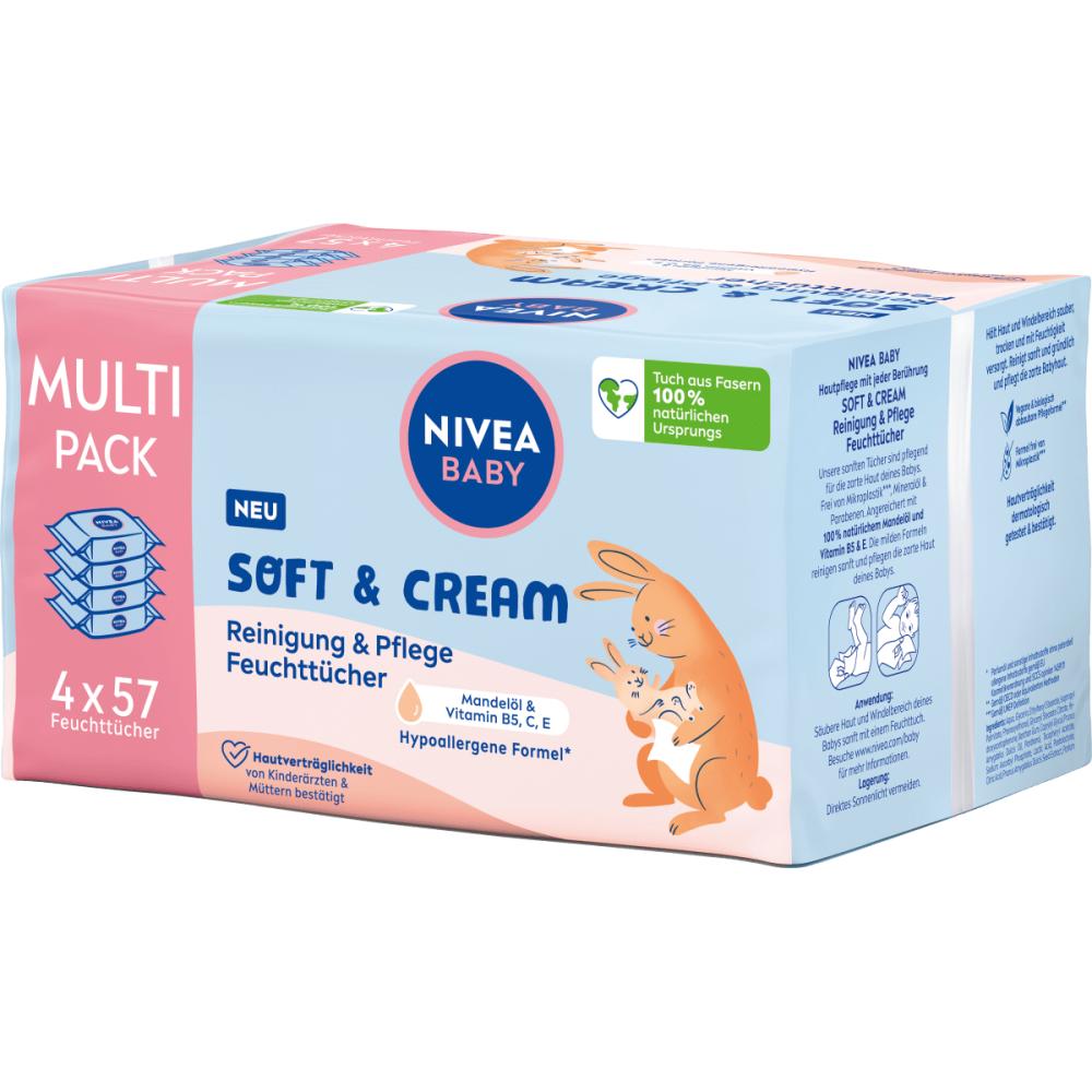 

Nivea NIVEA Baby Wipes Soft & Cream (4x57 sheets) 228 pieces