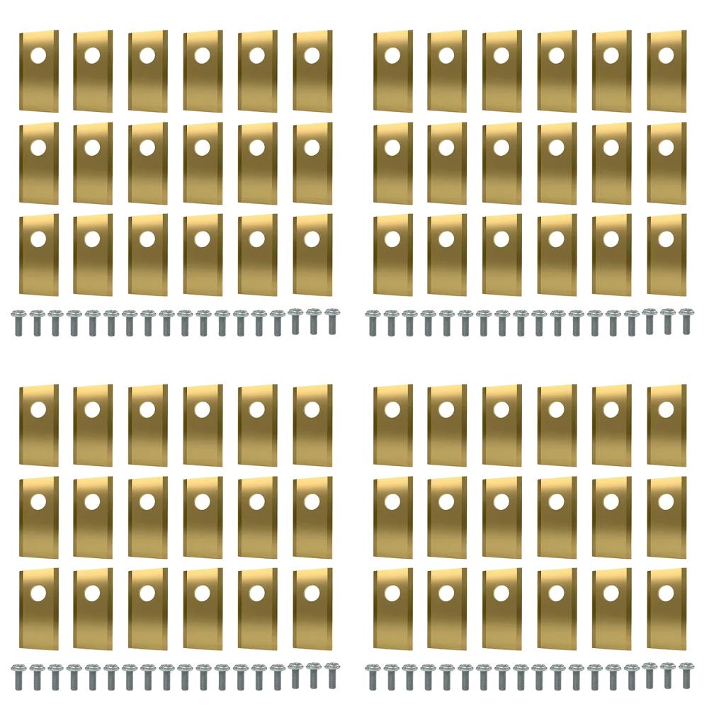 18/36/54/90PCS Blades Replacement Lawn Mower Parts Stainless Steel Mower Cutter Blade for Worx Landroid Lawn Mowers