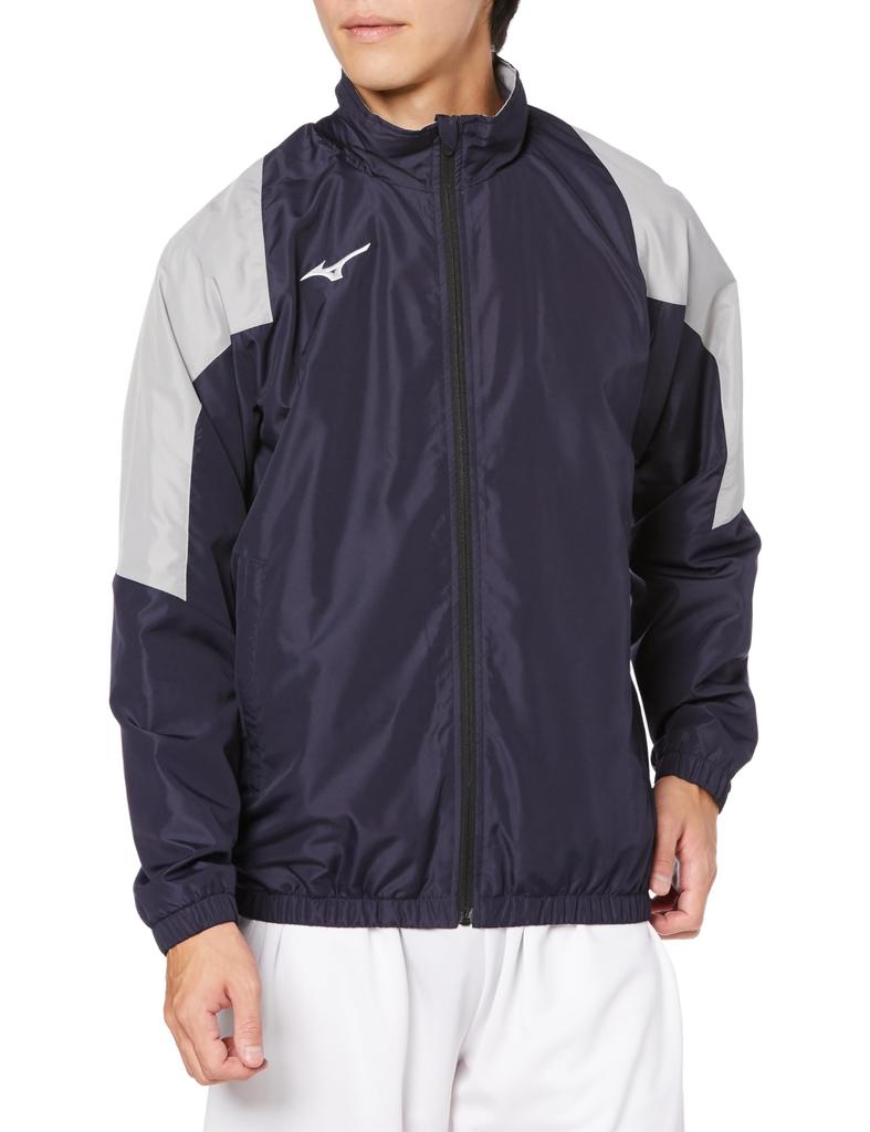 Training Wear Breath Thermo Warmer Jacket Moisture Absorption Heat Generating 32MEA655 Deep Gray 2XL [Mizuno] Navy/Alloy