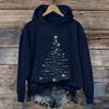 Ladies' Christmas Printed Casual Long Sleeved Round Neck Sports Hoodie Top