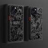 Back Phone Cover Case for iPhone 17 Pro Max 16 Plus XS XR 11 14 17e 12 13 Mini Air 15 7 8 SE Marvel Hero Logo