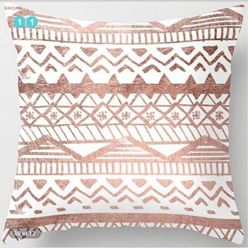 Luxurious Gold Pattern Jeanette Cloth Cushion Cover For Stylish Home Decor