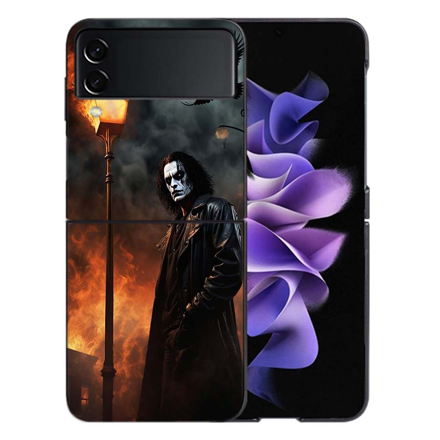 Movie THE C-CROW Phone Case For Samsung Z Flip 6 7 5G Galaxy Z Flip 5 4 3 5G Cases Shockproof Hard Cover TPU