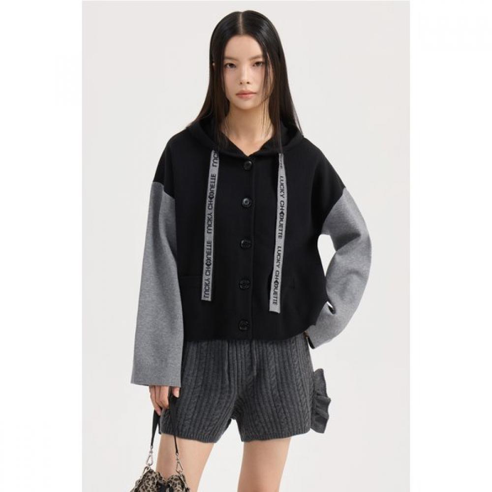 

Lucky Chouette Jacquard Hooded Cardigan 25f W neW Arrival lqWcW25300 GYM (gray)/XXX(F)