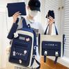 Primary School Boys Five Piece Set Junior High School Students High School Students Backpack Female College Students Backpack
