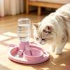 Travel Water Bowl for Cats Automatic Cat Dispenser, Bottle Adapter Pet Dispenser with Suction Cups, Durable ABS Feeder Non-Slip Portable