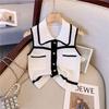 Summer Xiaoxiang Style Sleeveless Knitted Vest - Artful, Contrasting Colors, Celebrity Chic