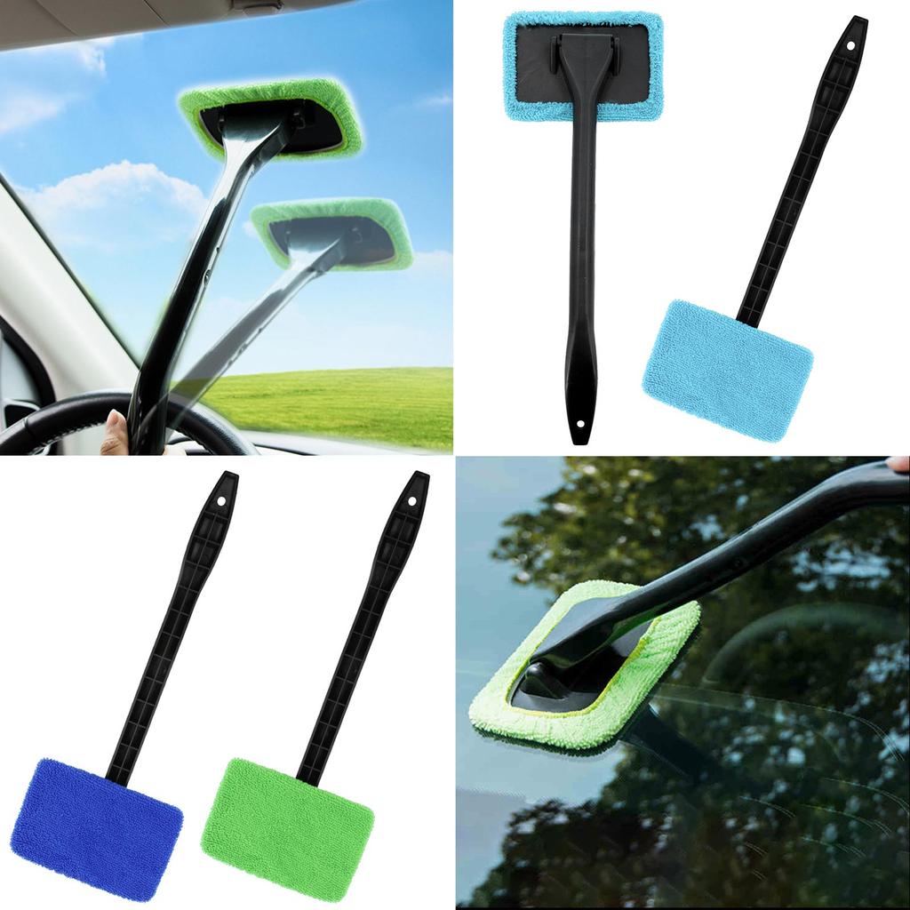 Perie de curățat geamuri auto, perie telescopică din microfibră, perie telescopică, răzuitor de gheață auto, instrument de curățare auto, accesorii auto