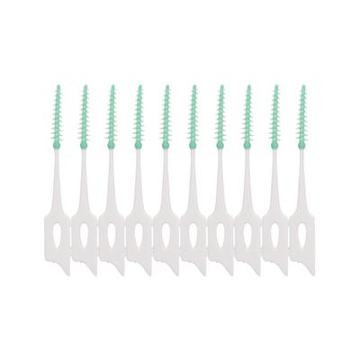 160 peças palitos de dente de silicone macio de ponta dupla palitos de dente fio dental escova interdental palito de dentes