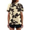 Women's T Shirt Tee Print Button Short Sleeve Daily Weekend Fashion Basic V- Neck Regular Top