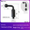 Aluminum Alloy Bent Ball Head Phone Holder for Motorcycle Rearview Mirror