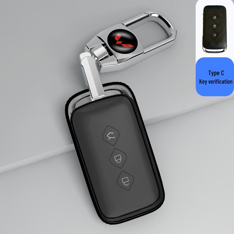 Transparent Full Wrap Key Case for Wuling Hongguang MiniEV/S3/New Hongguang Plus Journey