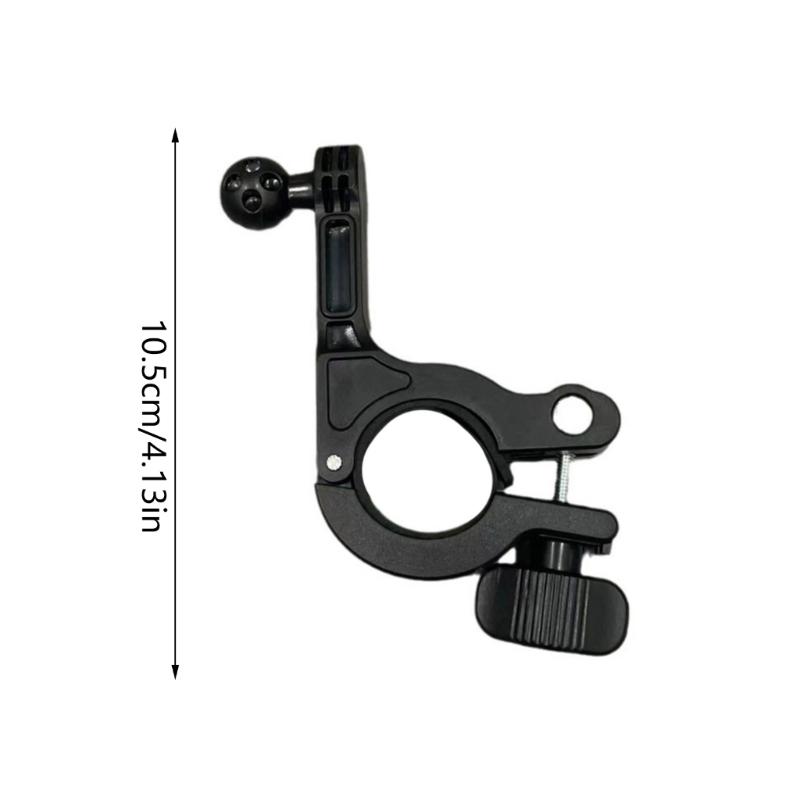 Secure Handlebar Mounting Clamp with 17mm Ball Head Adapter Suitable for Bike Motorcycle Action Camera and Phone Holders