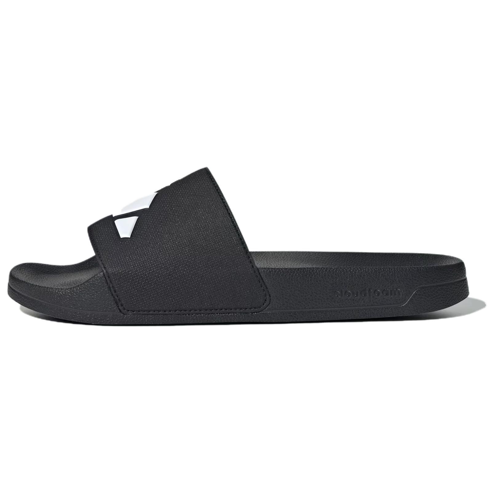 adidas Adilette Shower Slides Asia Sizing Black White Men s JS3565 EU 42
