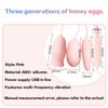 USB three-head vibrator with 20-frequency vibrating tongue nipple suction stimulation for women's outdoor wear eggs