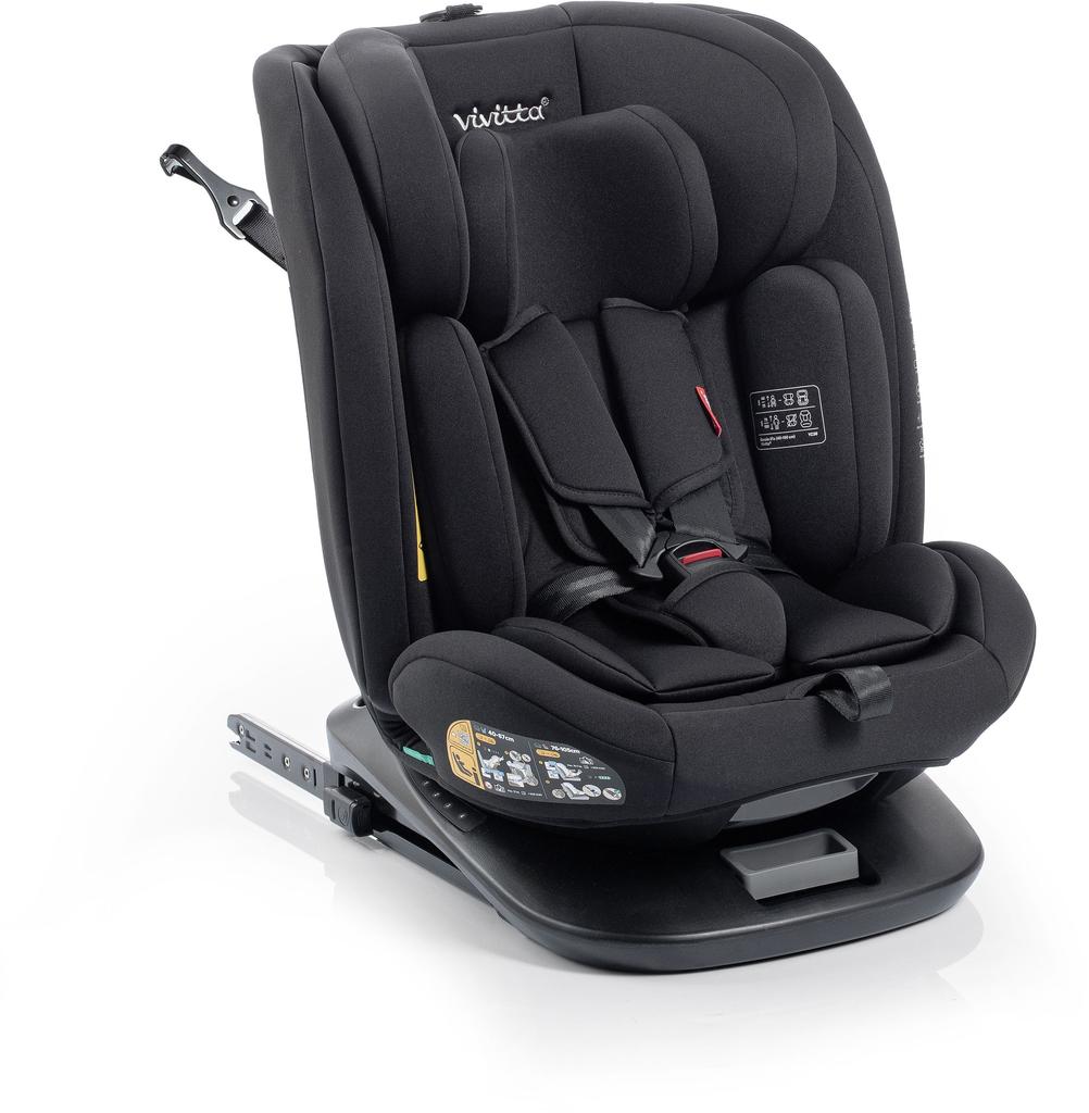 Siege auto - BABYAUTO - Garaia Vivitta - Groupe 0/1/2/3 - 40/150 cm - Isofix + Top Tether - Pivotant - Inclinable - Noir