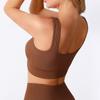 Women's Sexy Shock-Absorbing Yoga Sports Bra with Ribbed Back