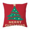 Merry Christmas Cushion Cover 45*45  Cartoons Pillowcase Cotton Linen Sofa Cushions Pillow Cases Pillow Covers