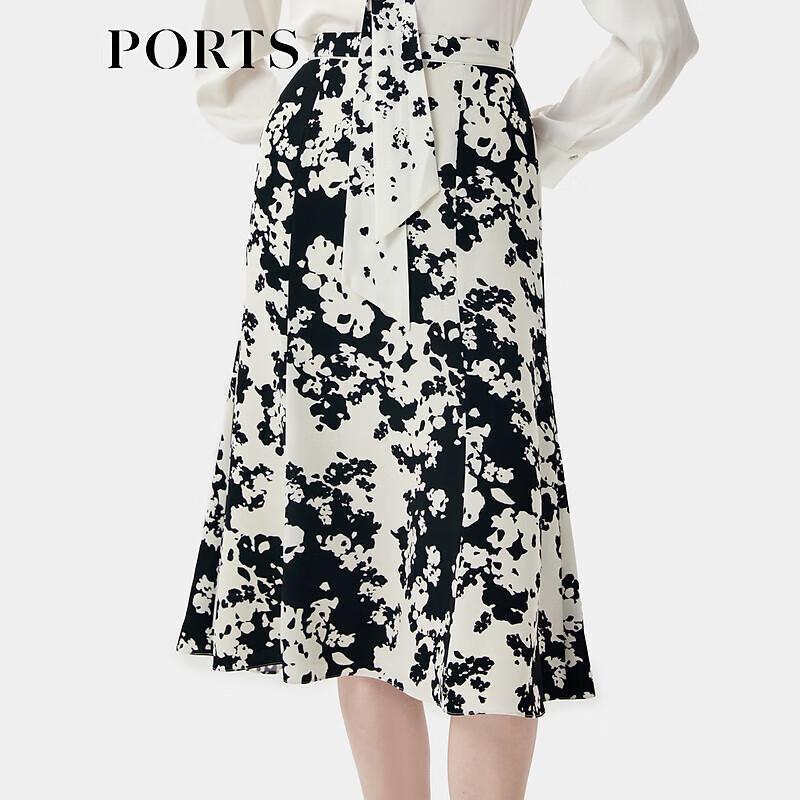

PORTS Women s Elegant Printed Midi Skirt 2