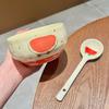 Cute Cartoon Underglaze Tableware High Value Watermelon Ceramic Rice Bowl Small Bowl Soup Noodle Bowl Personal Special Bowl