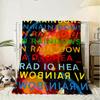 Art Rock Band Radiohead Music Throw 240g Flannel Blanket Lightweight Soft Skin-friendly Summer Thin Throw Blanket