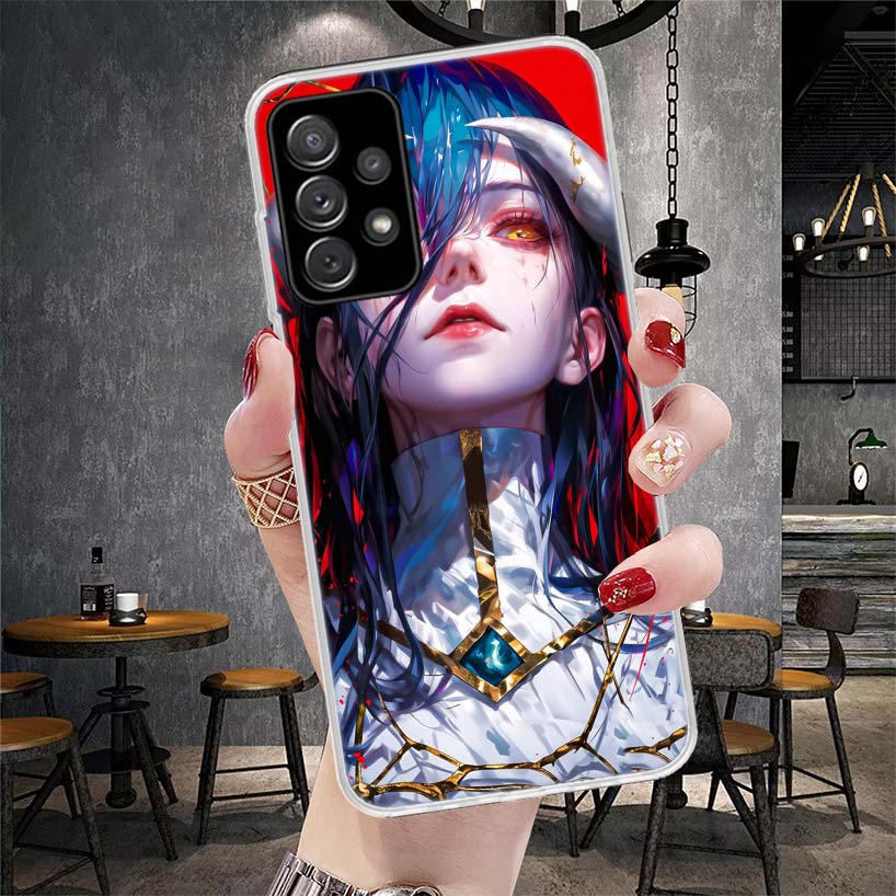 Albedo Overlord Anime Soft Phone Case For Samsung Galaxy A12 A22 A32 A52 A72 A02S A51 A50S A71 A70 A31 A20S Note 20 Ultra S10 A1