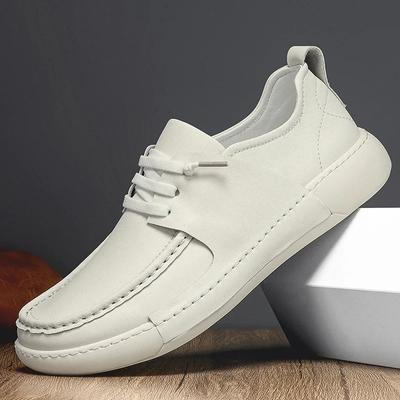Genuine Leather Men's Casual Shoe High Quality Walking Shoes Fashion Male Original Sneakers Lightweight Handmade Driving Shoes