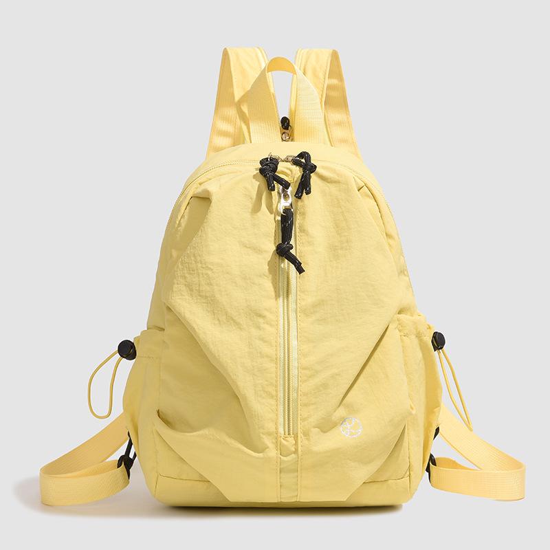 Women's Casual Outdoor Backpack - Lightweight, Solid Color for Junior & High School Students