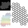Motorcycle Sticker Honeycomb Helmet Decals Stickers Helmet Decal Waterproof Stickers Motorcycle Decals Bumper Creative Sticker