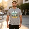 Ashgabat City Landscape Graphic T Shirt Travel Souvenir Badge Print Unisex Soft Cotton Crew Neck Short Sleeve Casual Top