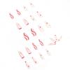 Cross-Border Ballet Pop False Nails & Removable Stickers Set