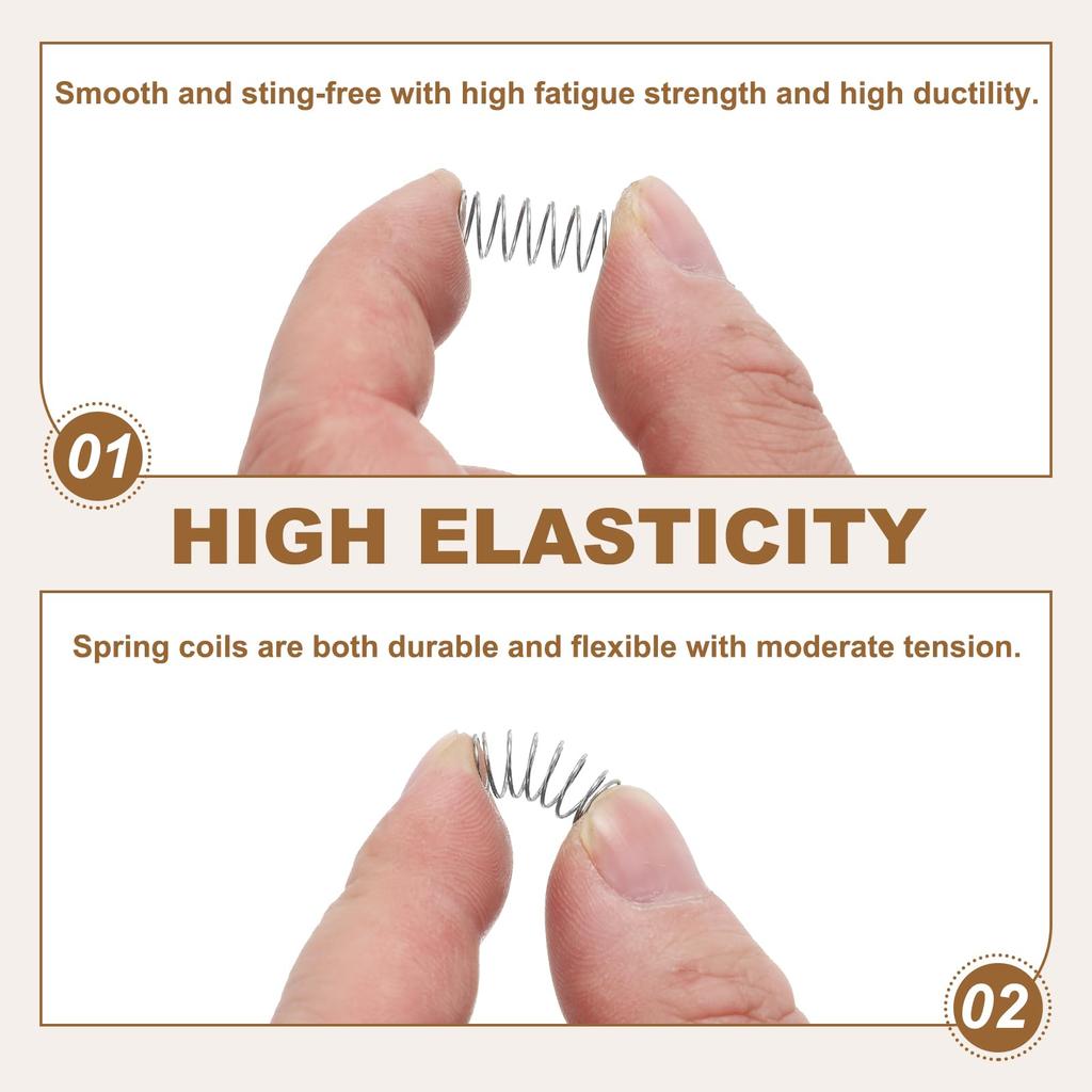 uxcell Mini Compression Springs, Compression Springs, 0.3 inch (7 mm), OD 0.02 inch (0.5