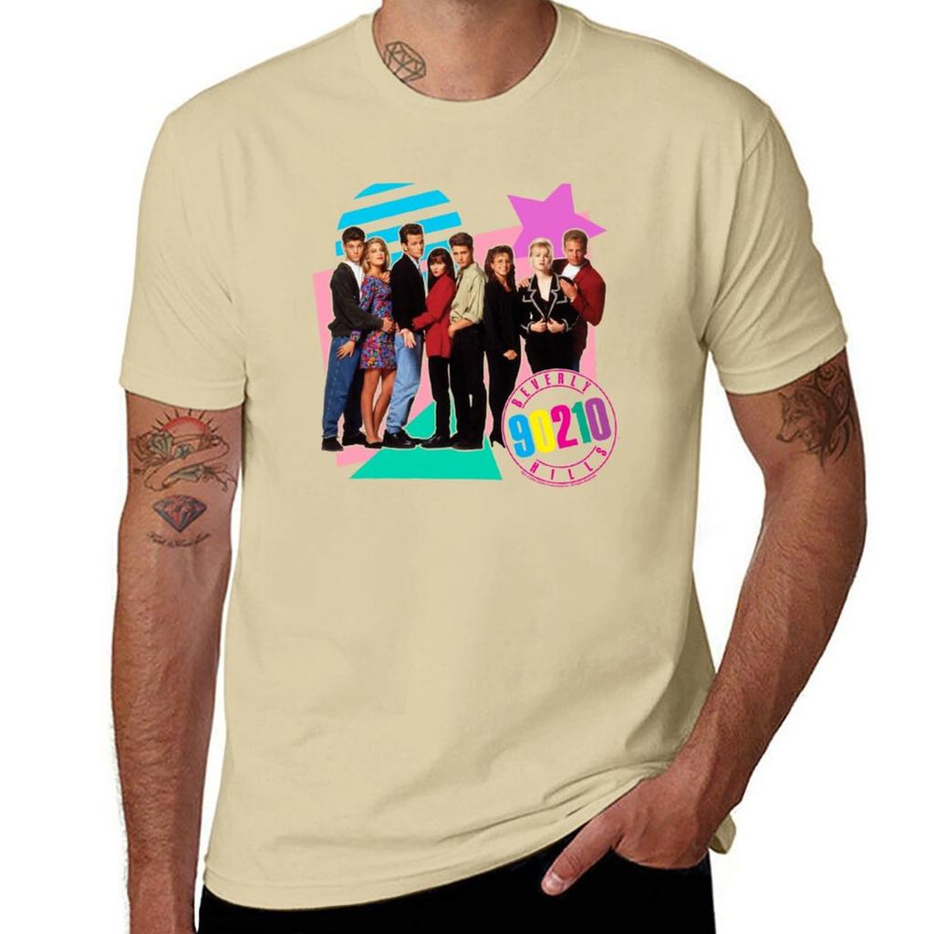 New Beverly Hills 90210 Retro Nineties Group Shot TShirt cat shirts sports fan tshirts tees black t shirt mens plain t shirts