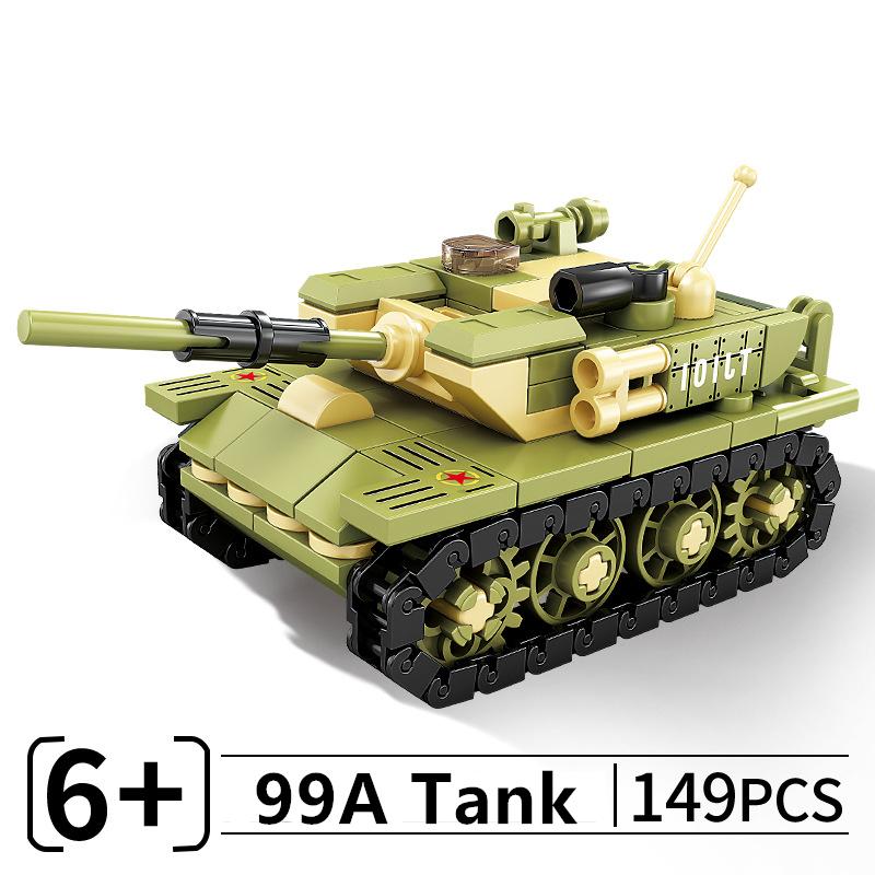 MOC 99A Main Battle Tank M1A2 War Military City Vehicle Car Building Blocks Classic Model Bricks Kits Sets Ideas