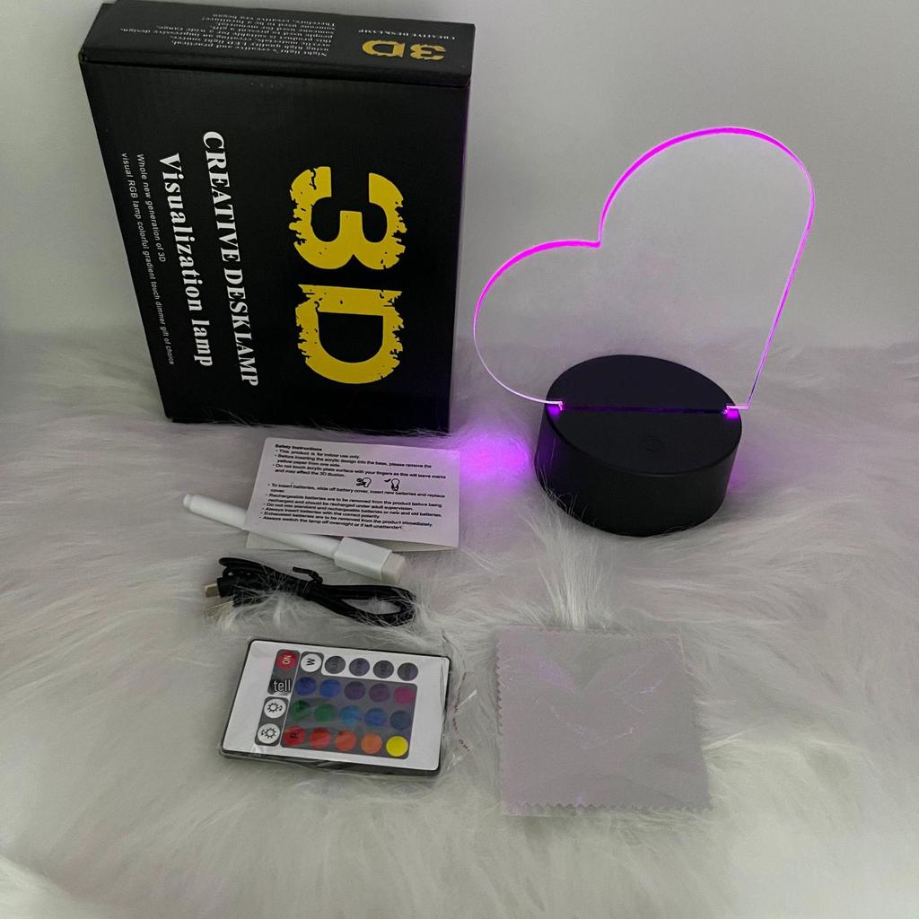 16-Color Remote-Control RGB Marker Message Board with 3D Night Light, DIY Graffiti Pen, Erasable Handwriting, and Acrylic Table Lamp.
