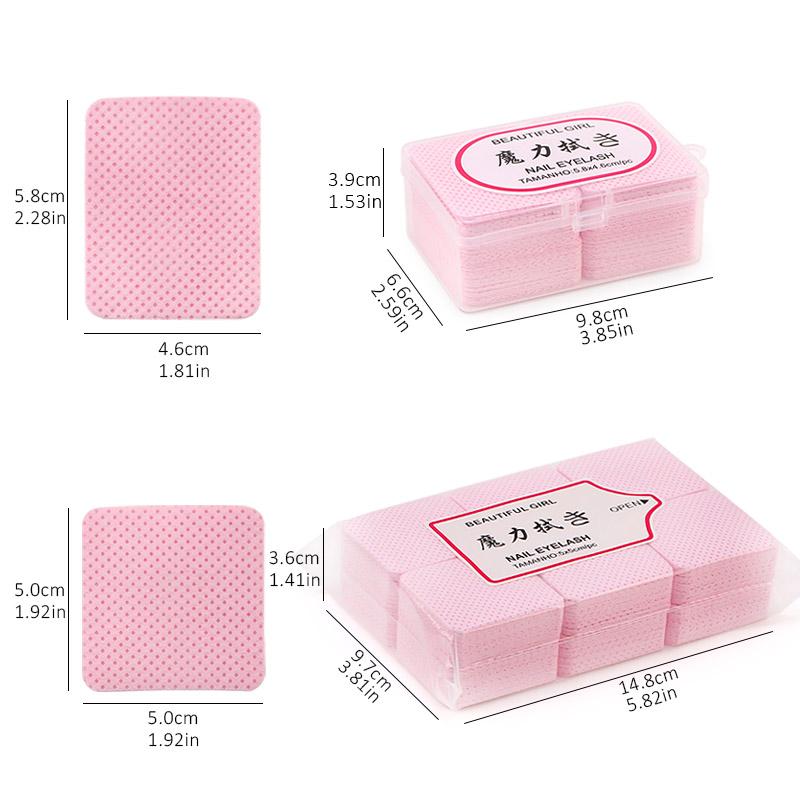 New Eyelash Extension Glue Nozzle Wipes Paper Cotton Glue Bottle Mouth Cleaning Remover Paper Cleaner Pads