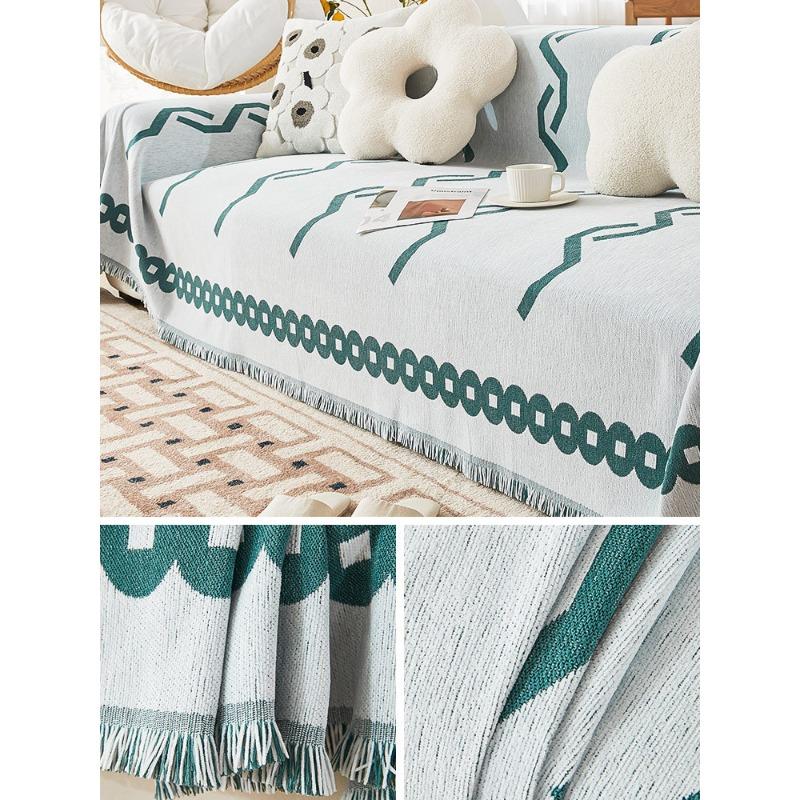 Housse de Canapé Chenille Anti-Rayures Universelle Quatre Saisons Nouvelle Serviette de Canapé Universelle Intégrale Lavable en Machine