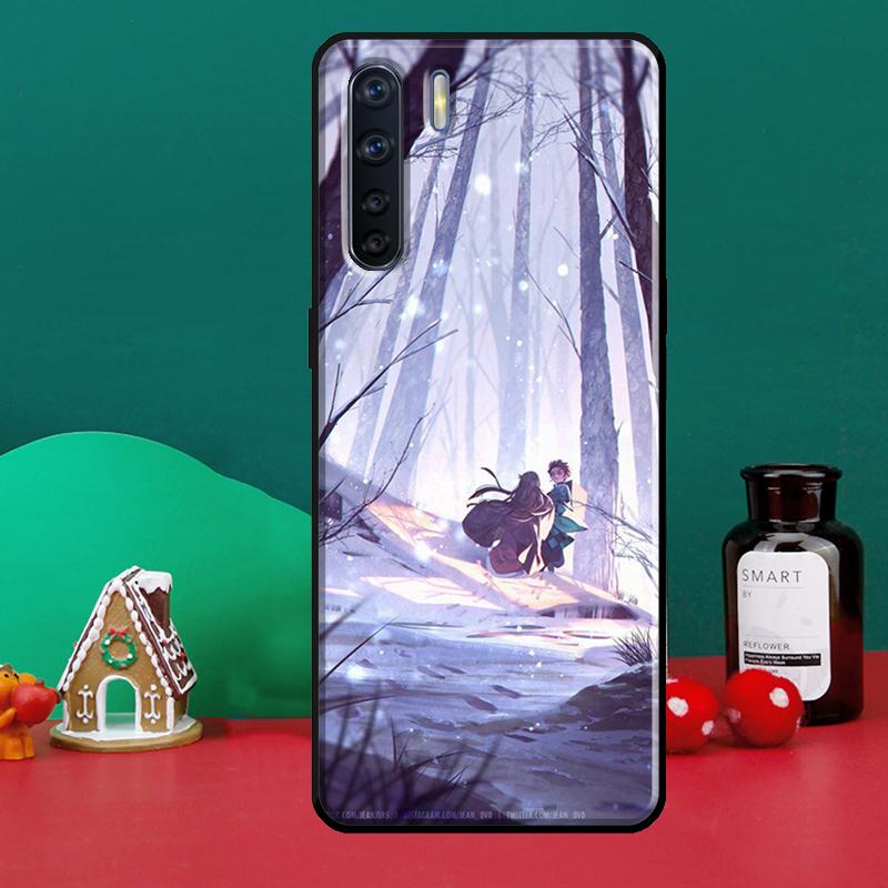 Kimetsu No Yaiba Anime Für OPPO Reno 5 Lite 2Z 2F A5 A9 A53 A31 2020 A52 A72 A91 A83 a15 A94 A74 A54 Telefon Fall