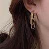 Temperament Metal Tassel Geometric Earrings 2024 New Design Jewelry Wedding Party Luxury Accessories for Women Gift