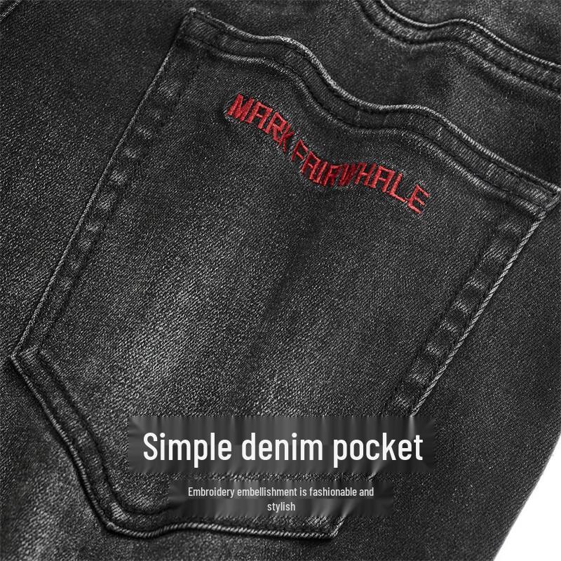 Mark Fairwhale Men's Washed Straight-Leg Thick Jeans