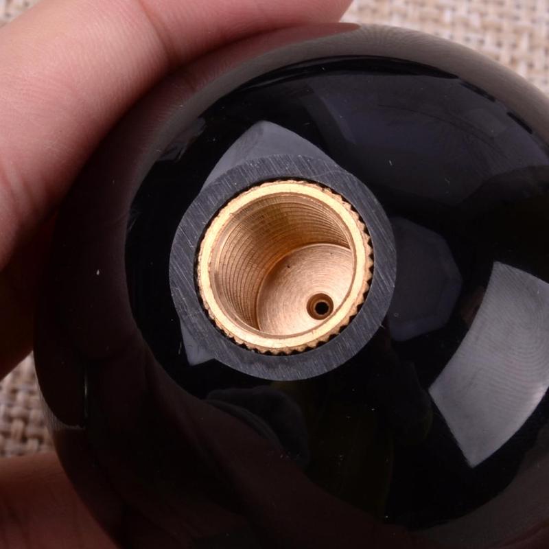 Car Universal Manual MT 5 Speed Round Ball Gear Shift Shifter Lever Stick Knob Black