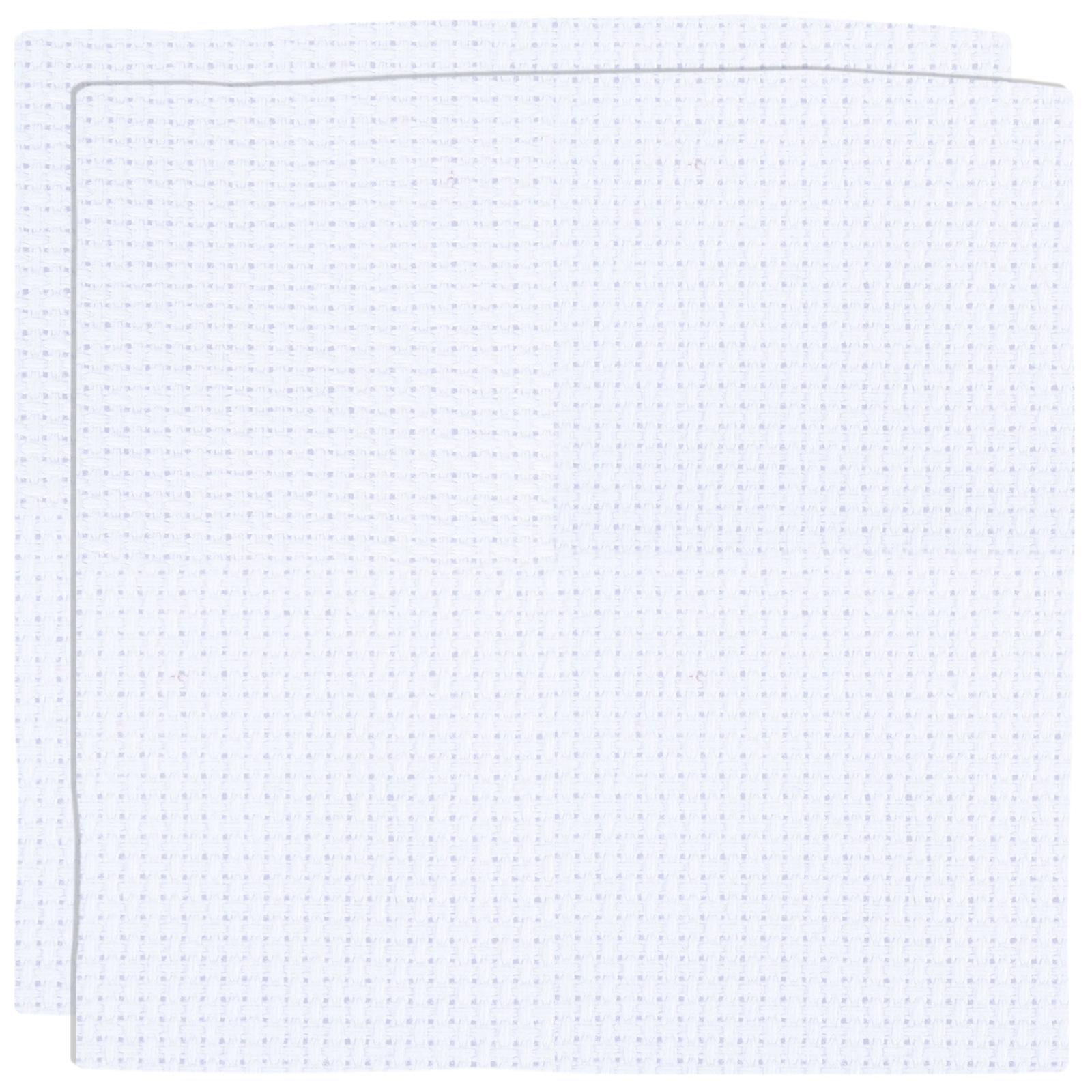 2 Pcs 14CT Cross Stitch Fabric 30x30cm Cross Stitch Cloth Embroidery Cloth for DIY Handicrafts Needlework Decoration Crafts