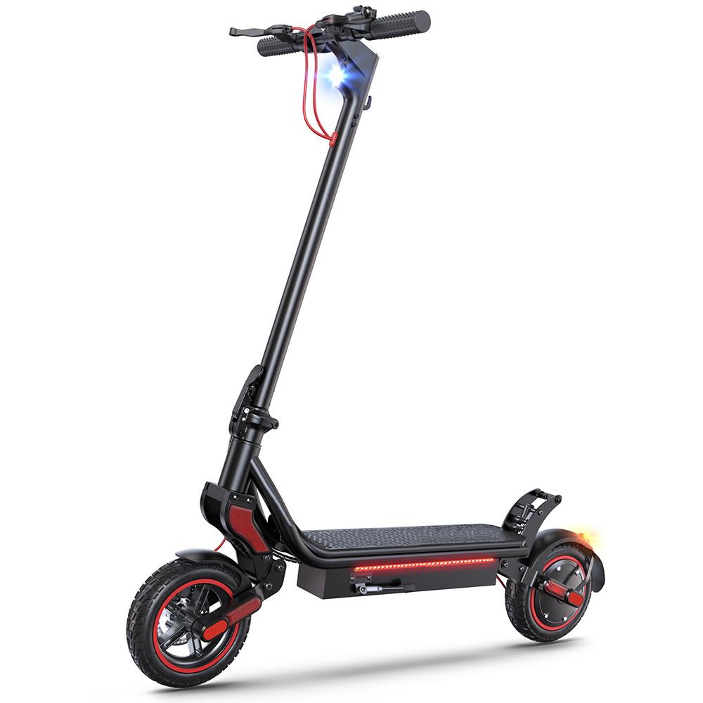 iScooter W8 9.3" Electric Scooter, 750W Motor, 45km Range, Dual Suspension, Off-Road Tires, Dual Disc Brakes for Urban & Light Trail Riding