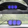 Auto Vnitřní/Venkovní Teploměr a Hodiny Digitální LCD Displej Oranžové/Modré LED Podsvícení