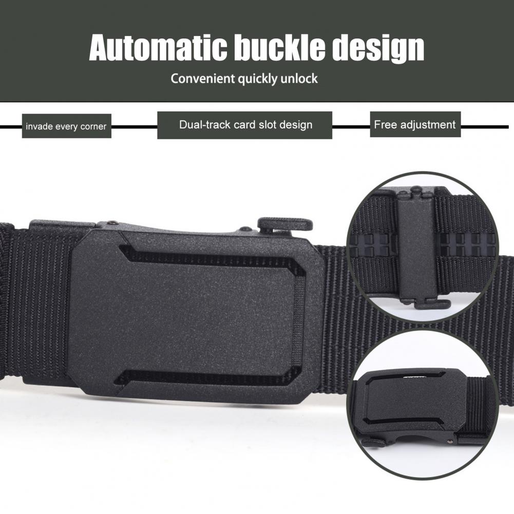 Holster Belt Concealed Carry Belt Versatile Ratchet Belt with Adjustable Security Buckle Double-layer Reinforced Nylon Belts 81%