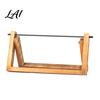 Solid Wood Yarn Dispenser Wooden Crochet Holder Rotatable Portable Organizer Rack Stable Stand for Travel Mortise And Tenon Frame Home or